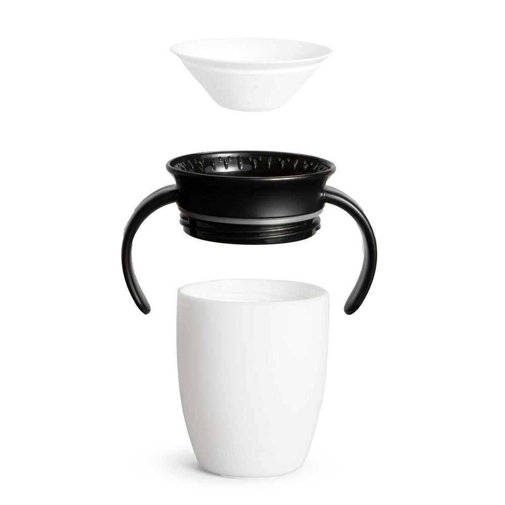 Miracle® 360° Black & White Trainer Cup, 7oz, 2pk (7UBP)