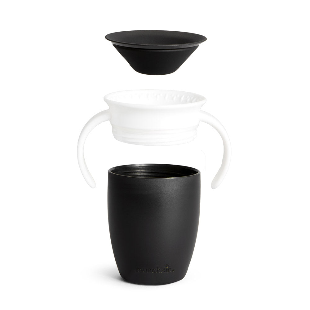 Miracle® 360° Black & White Trainer Cup, 7oz, 2pk (7UBP)