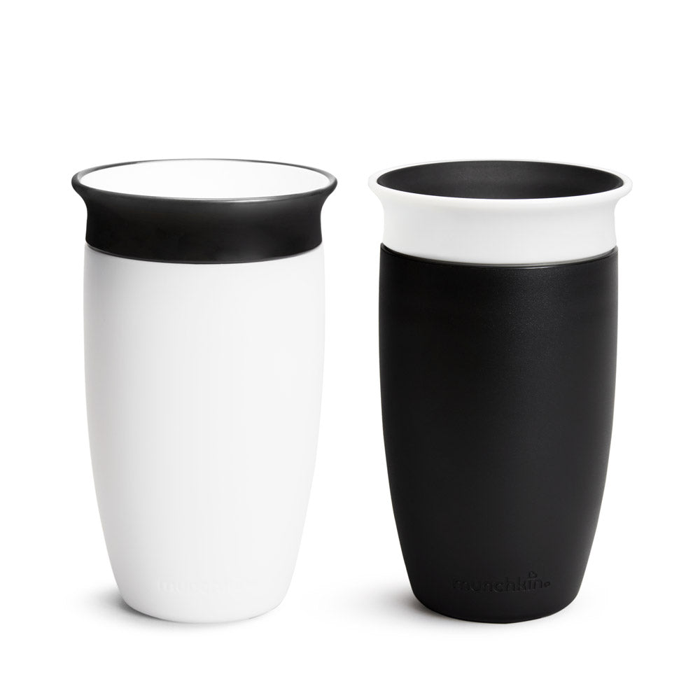 Miracle® 360° Black & White Sippy Cup, 10oz, 2pk (QPQ7)